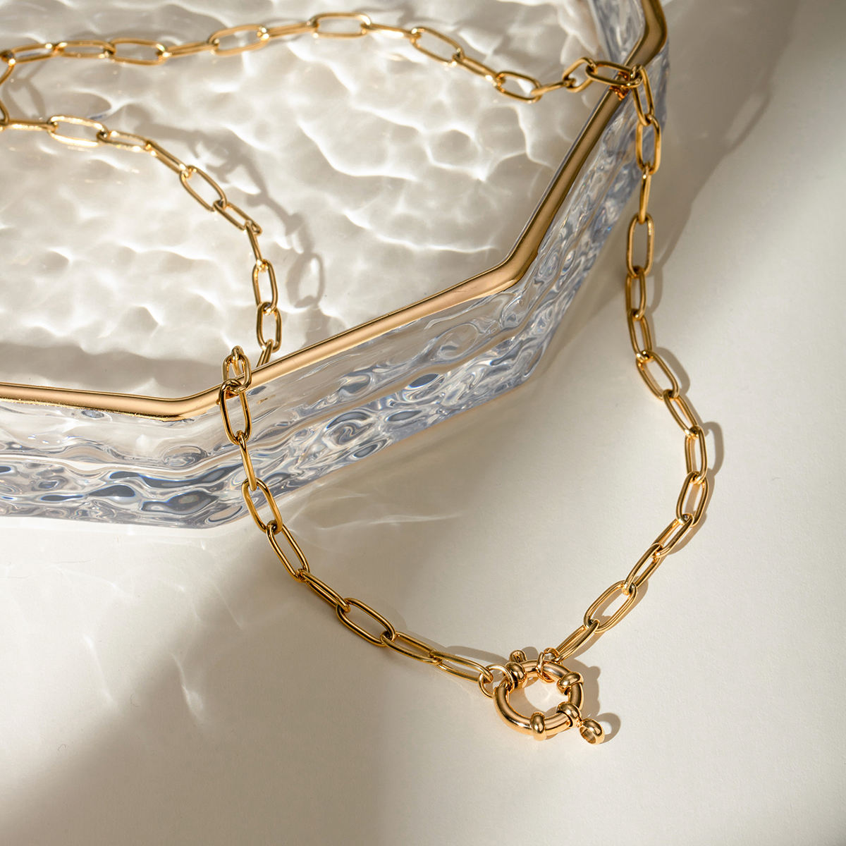 modern link kette layering styling elegant