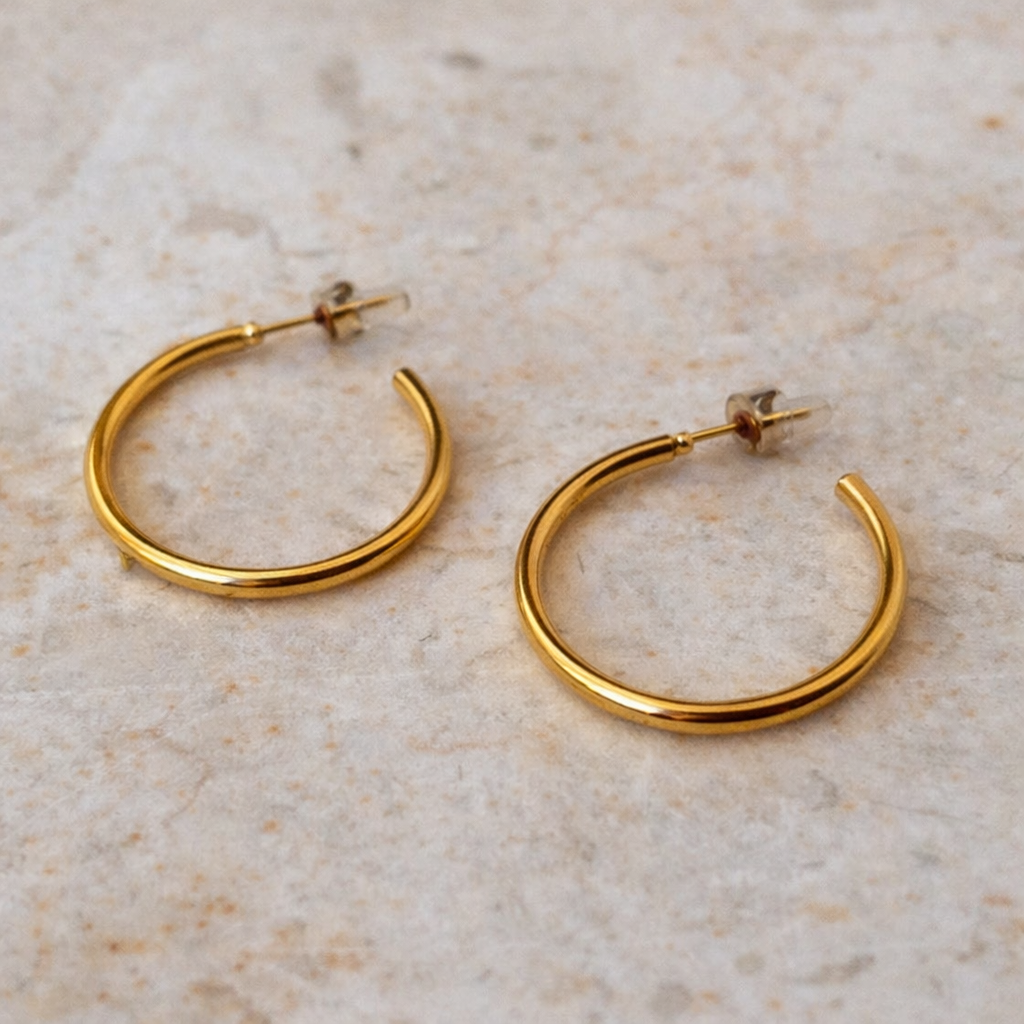 essential hoops creolen 3.5cm durchmesser