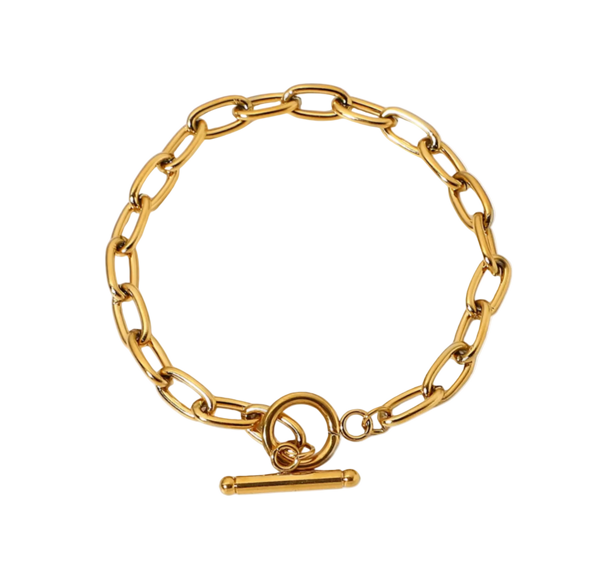 bold link armband gold kettenglieder edelstahl