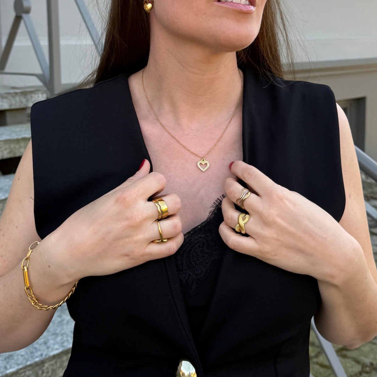 Slim Heart Necklace