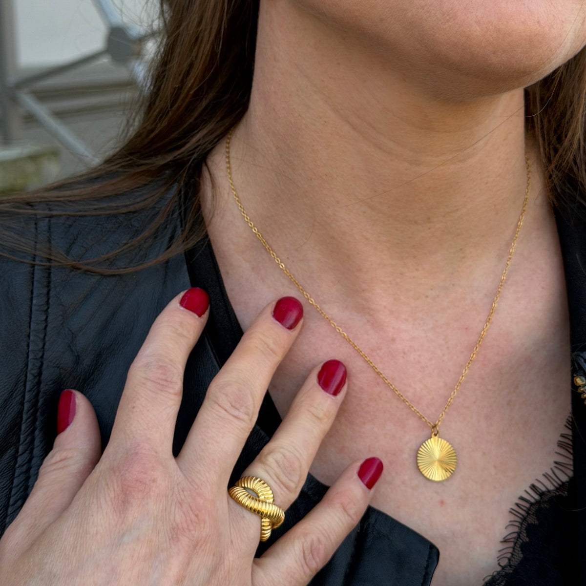 Slim Sun Necklace