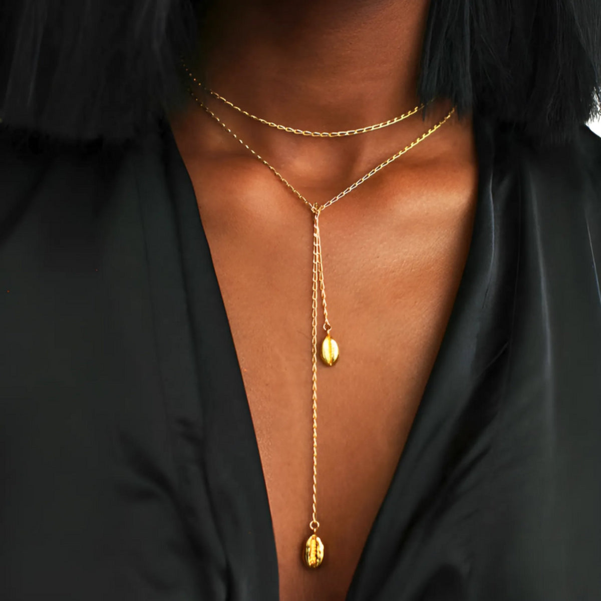 lariat drop kette halskette y-form tropfenanhänger gold