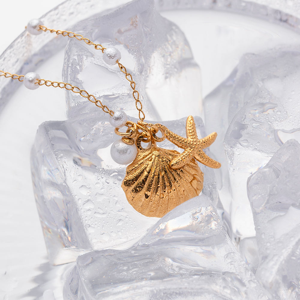 maritime necklace pearls gold 18k