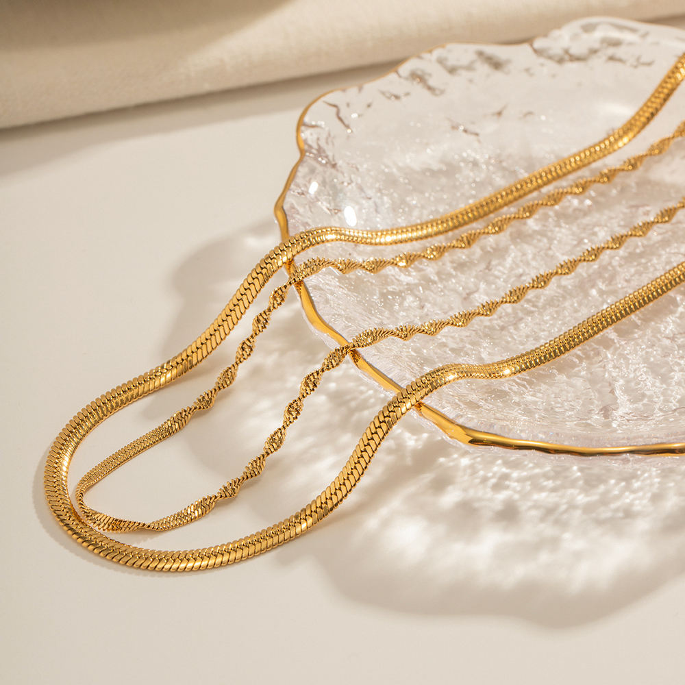 goldene layering kette verstellbar