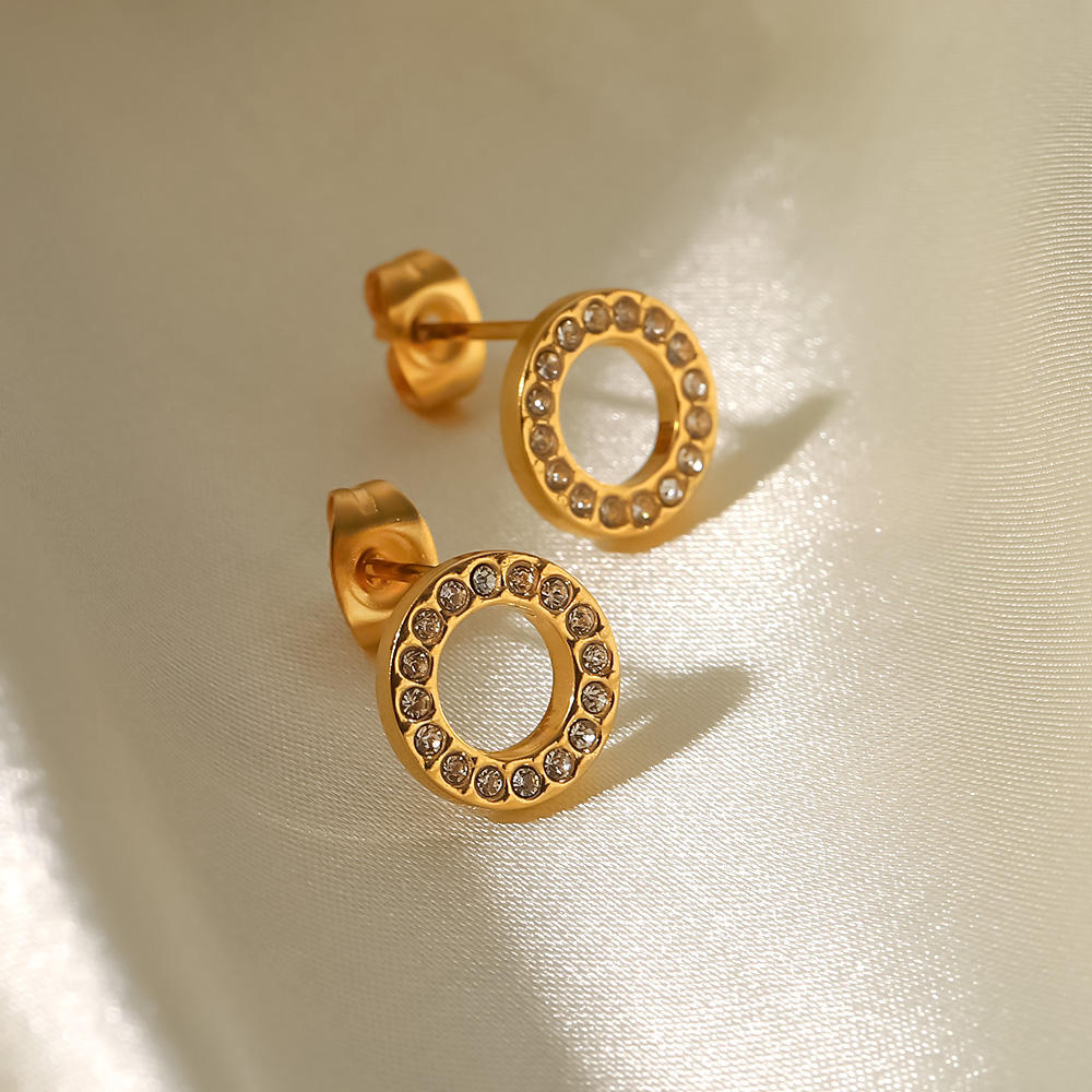 sparkling circle ohrringe styling tragen