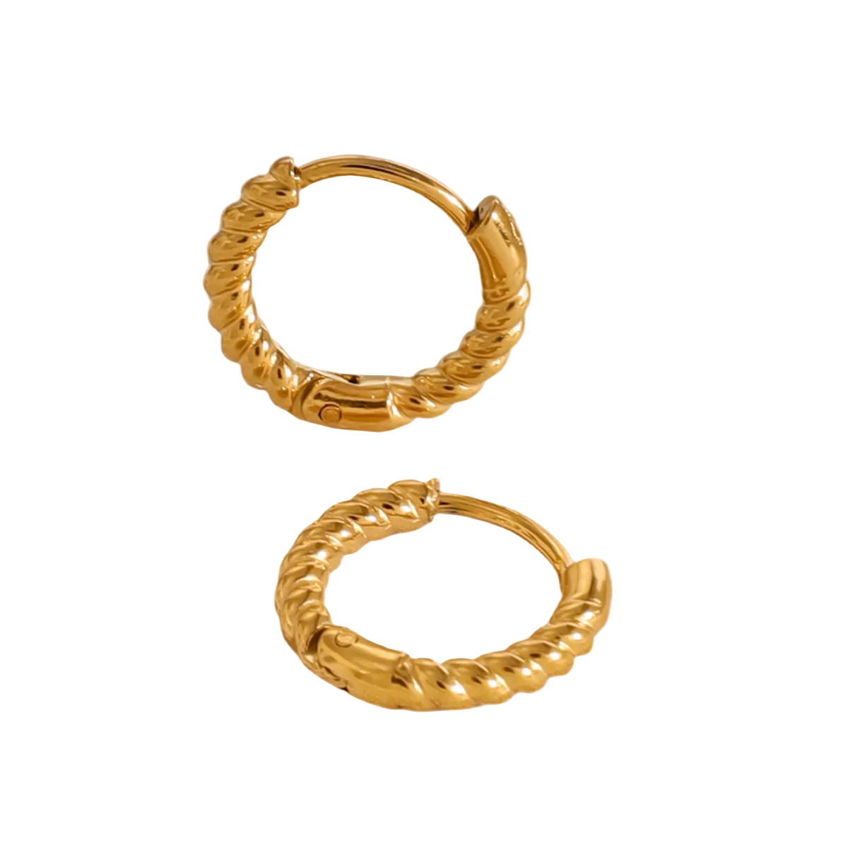twist glow creolen gold edelstahl styling