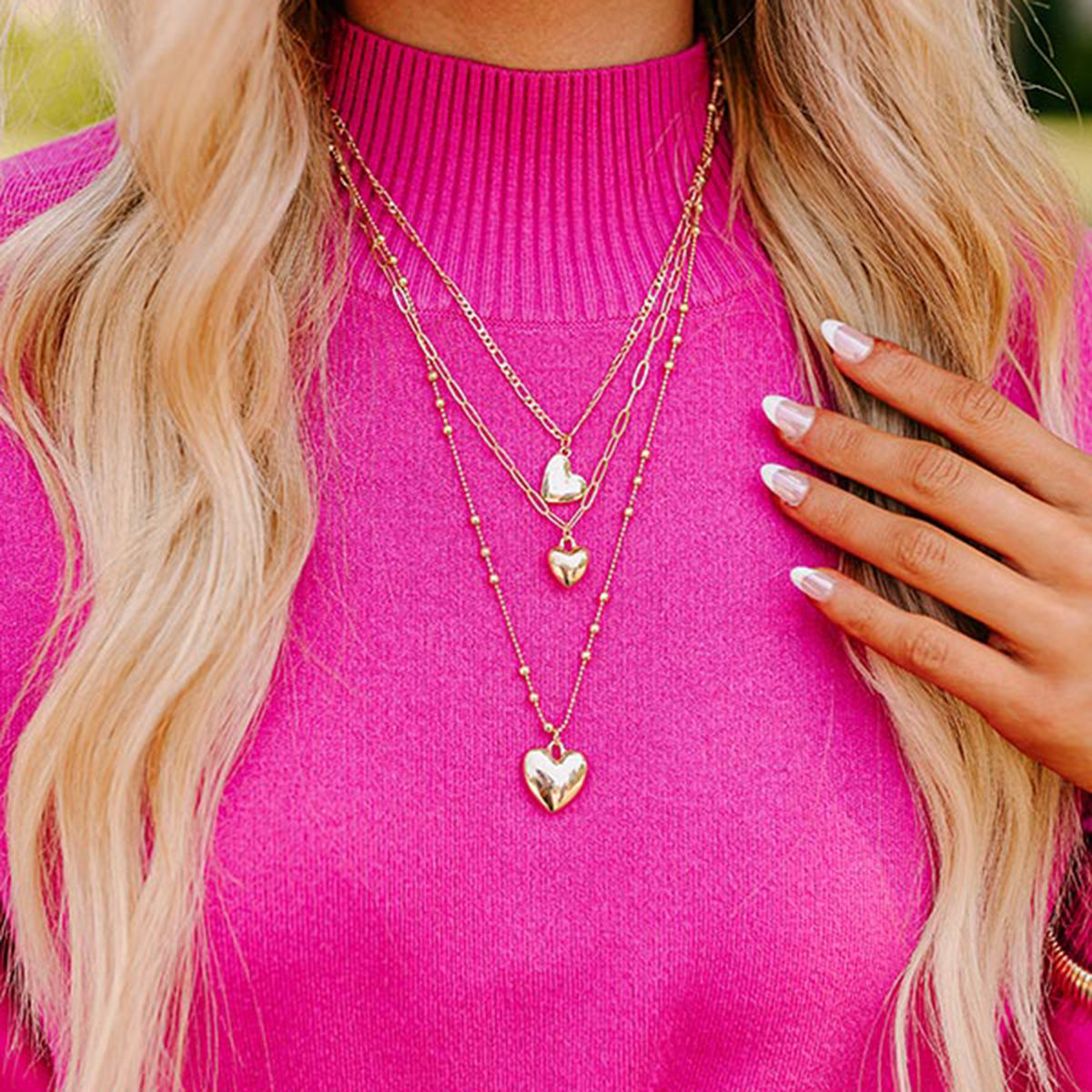 layered love halskette layering style kombinierbar