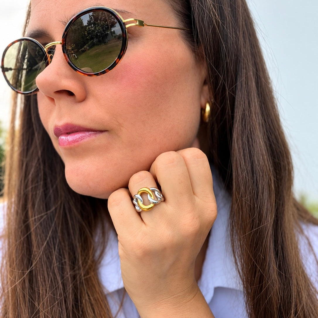 Maxi Link Two Tone Ring