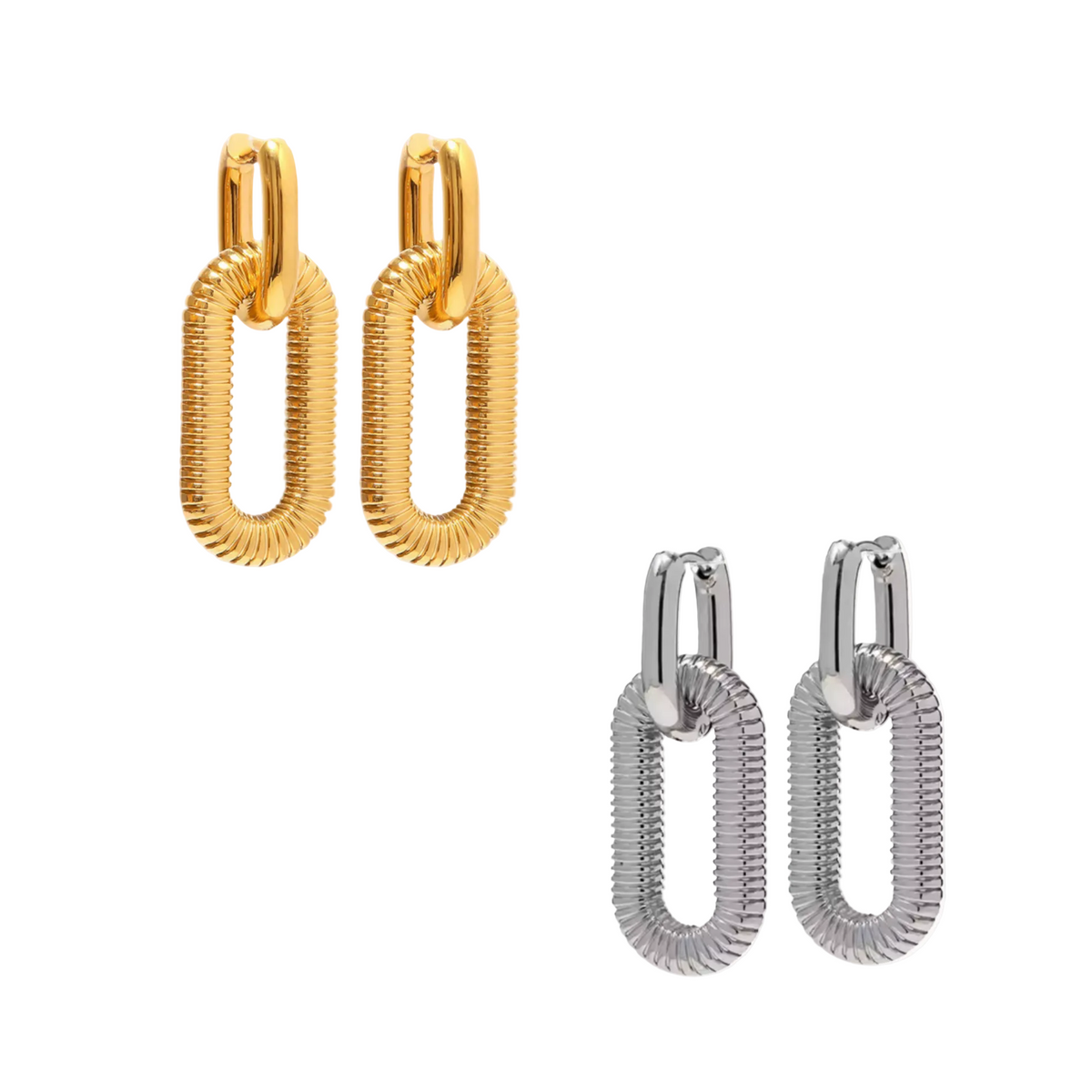 urban coil creolen gold edelstahl spiral