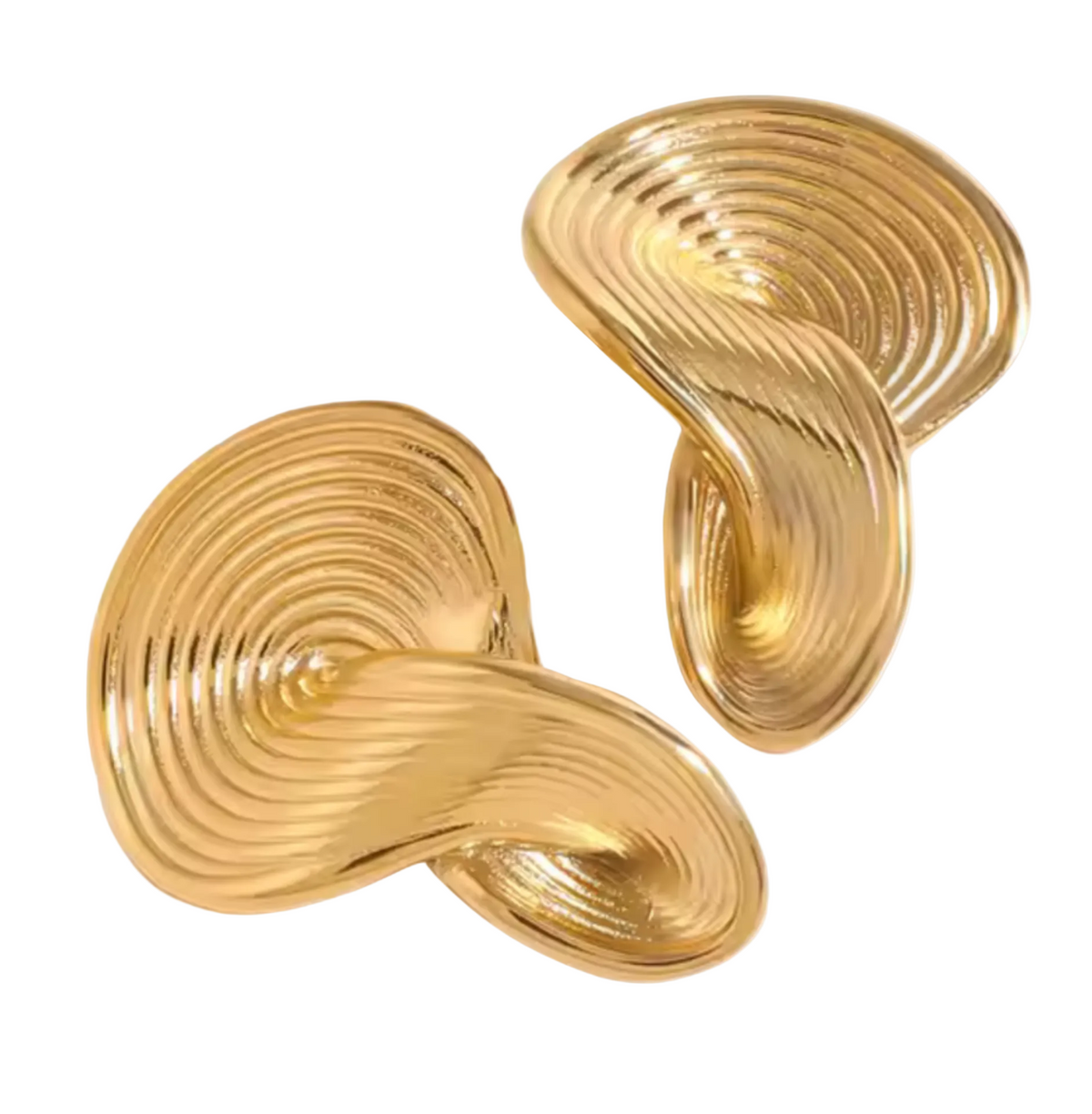wave ohrstecker geschwungen statement