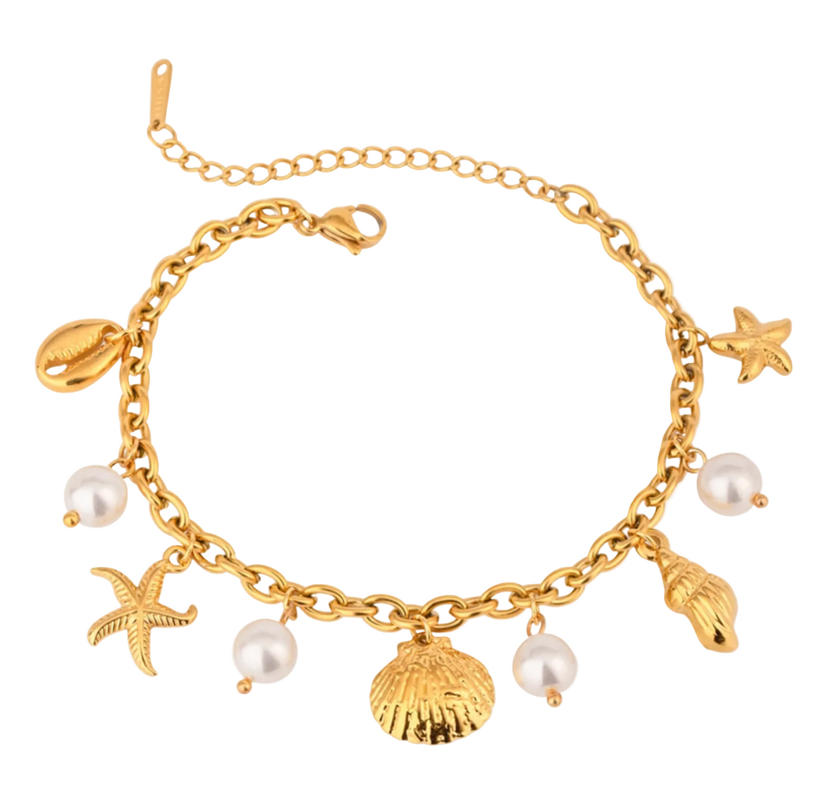 ozean armband verstellbar 18k gold