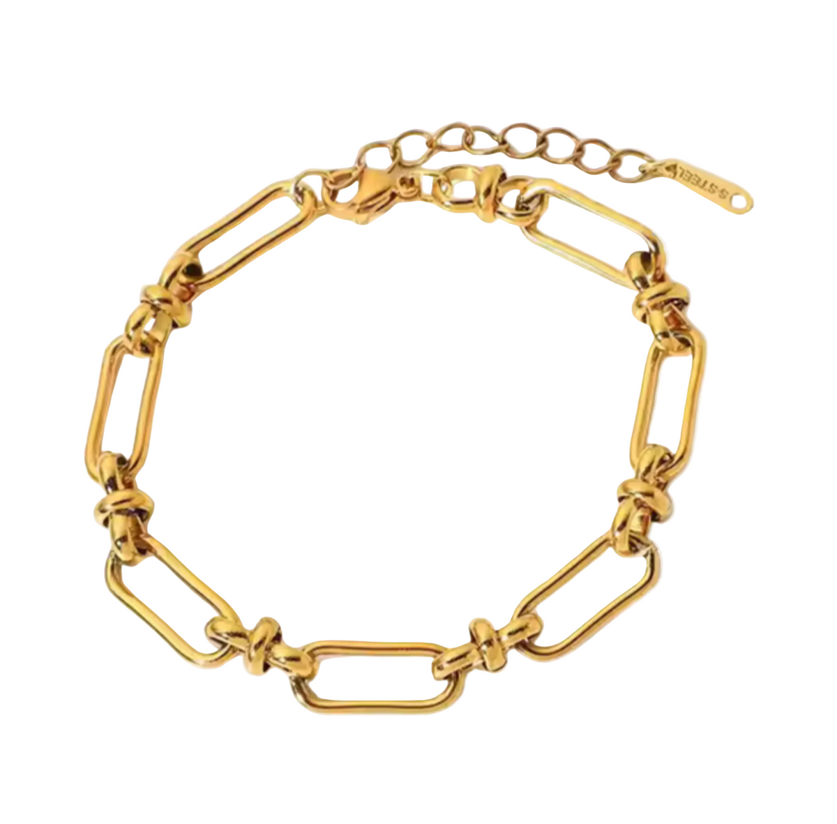 modern chain bracelet stainless steel waterproof gold