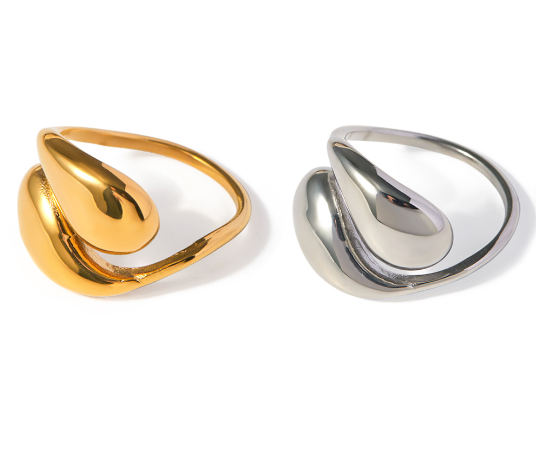 Wide Wave Ring