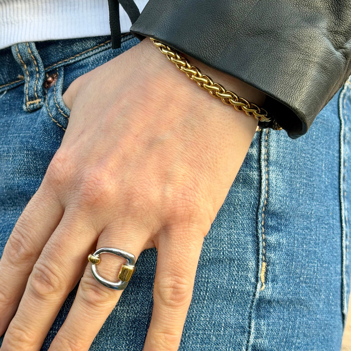 Wide Twist Bracelet