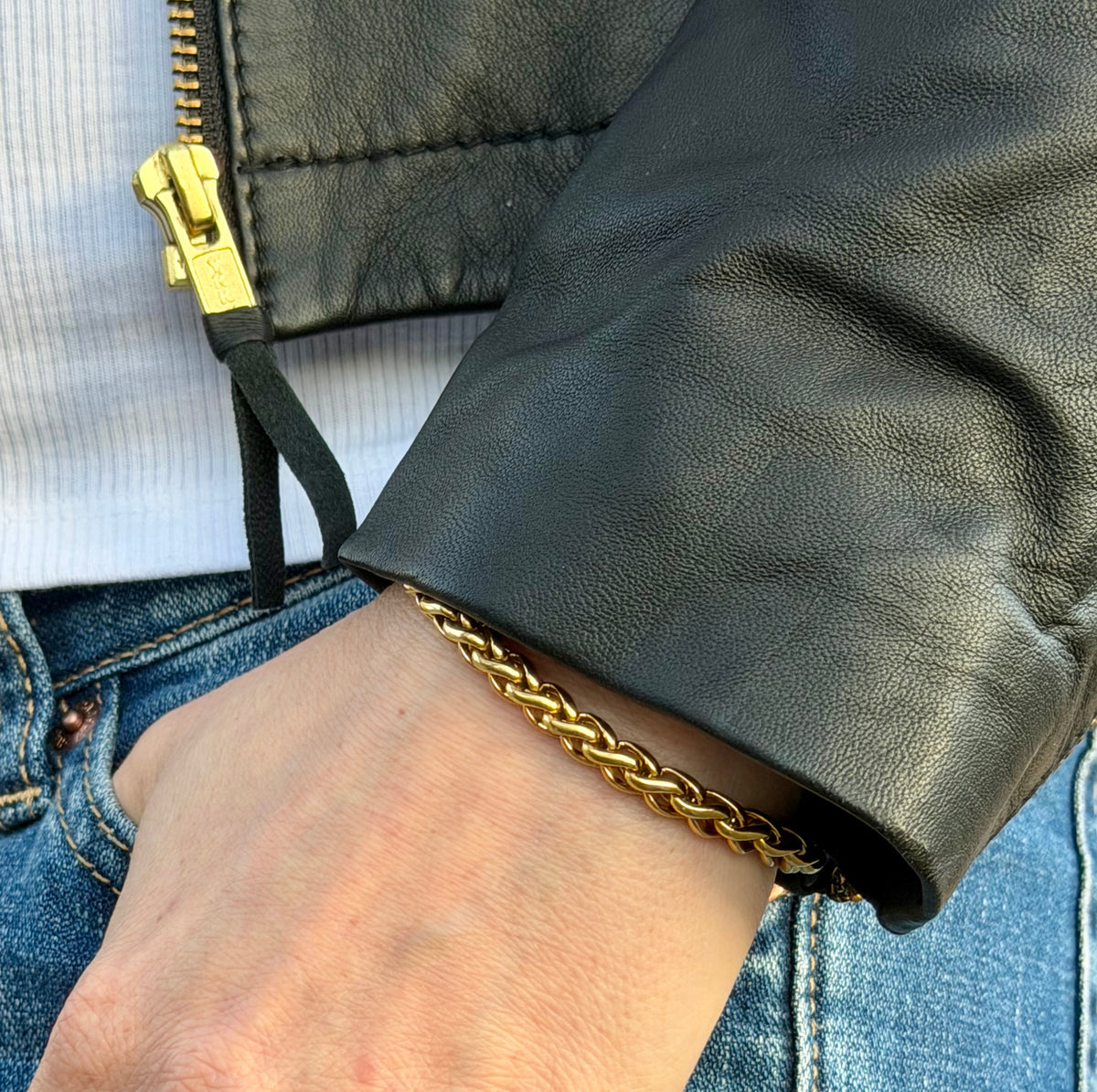 Wide Twist Bracelet