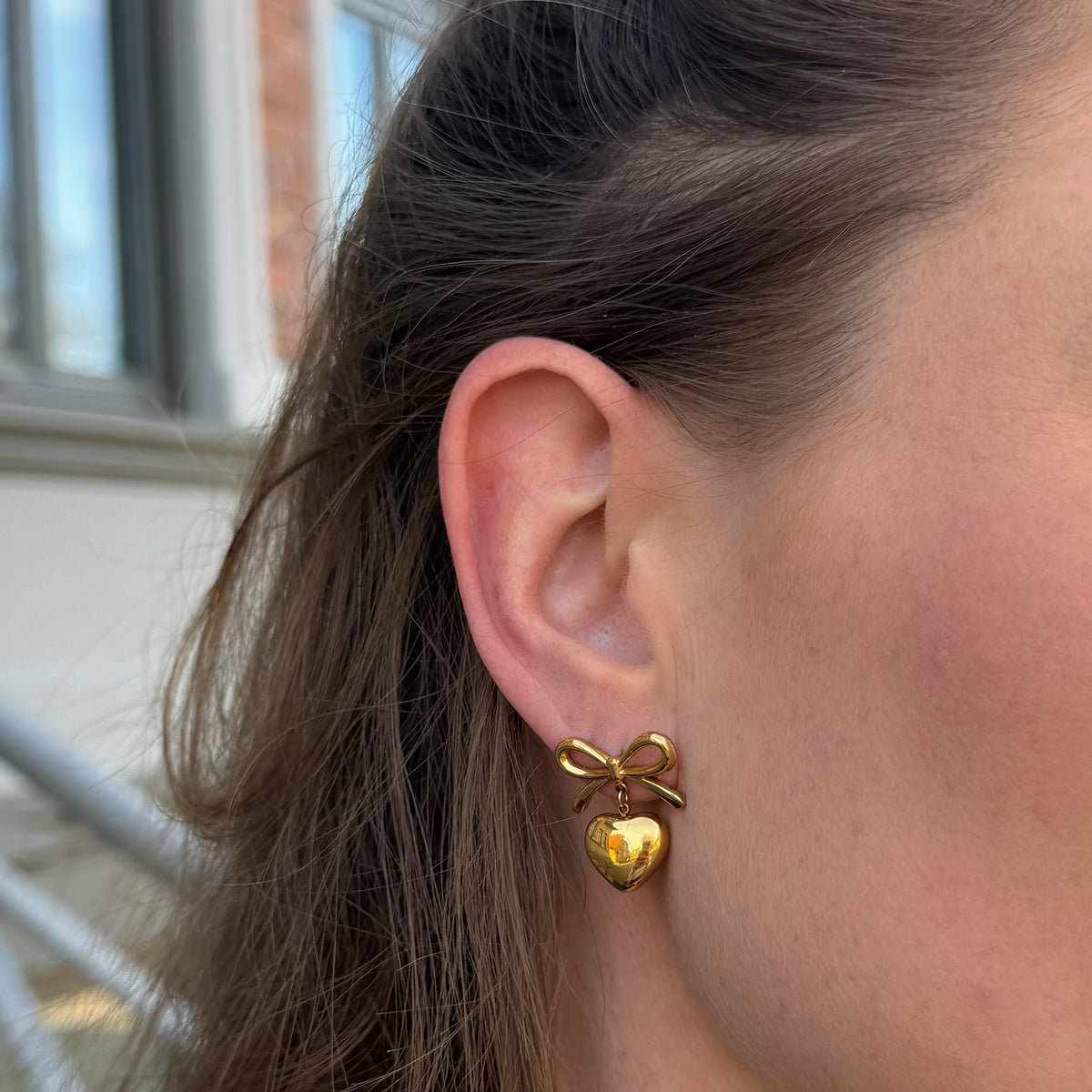 Wide Bow Earrings