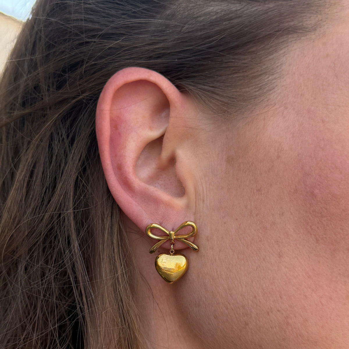 Wide Bow Earrings