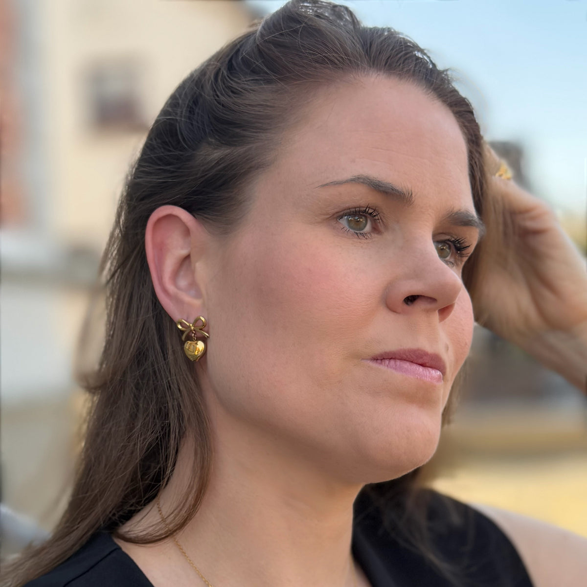 Wide Bow Earrings