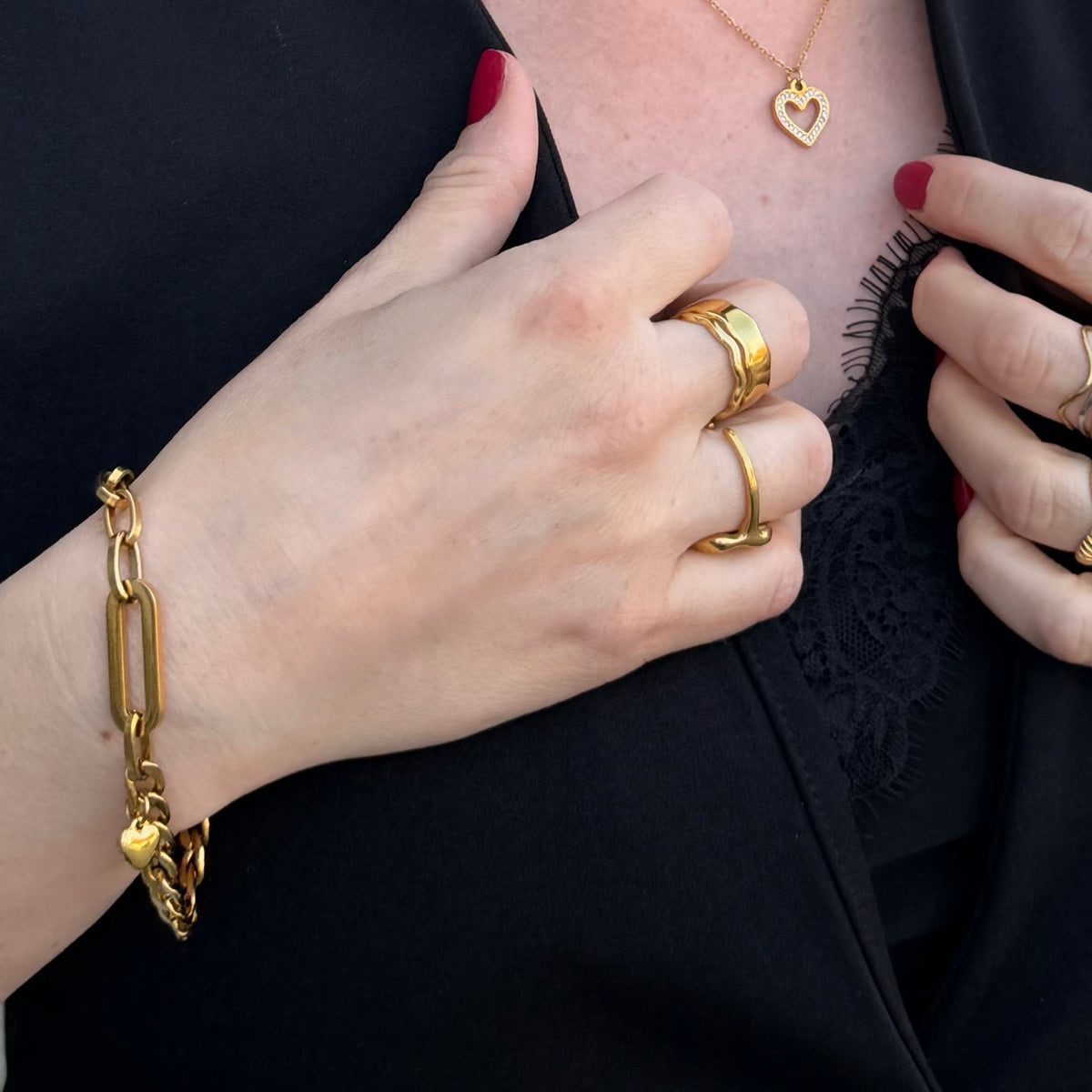 Slim Heart Necklace