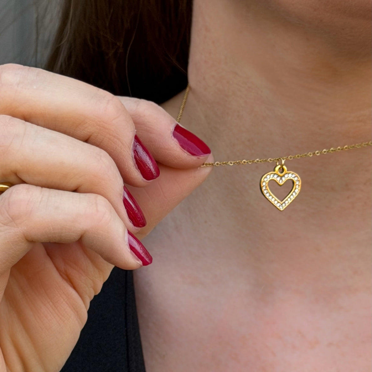 Slim Heart Necklace