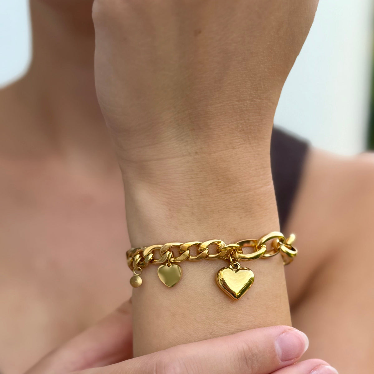 Maxi Heart Charm Bracelet
