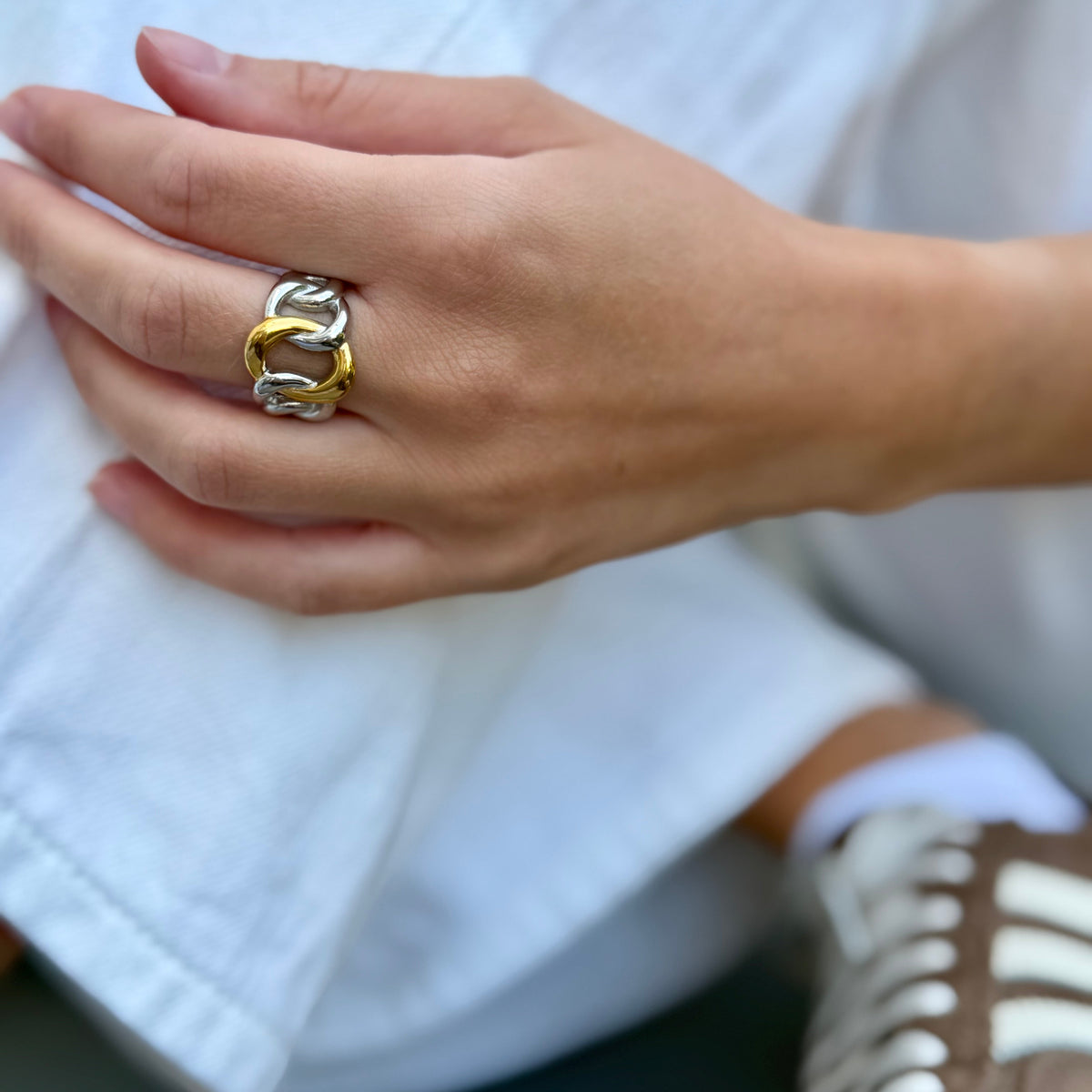 Maxi Link Two Tone Ring