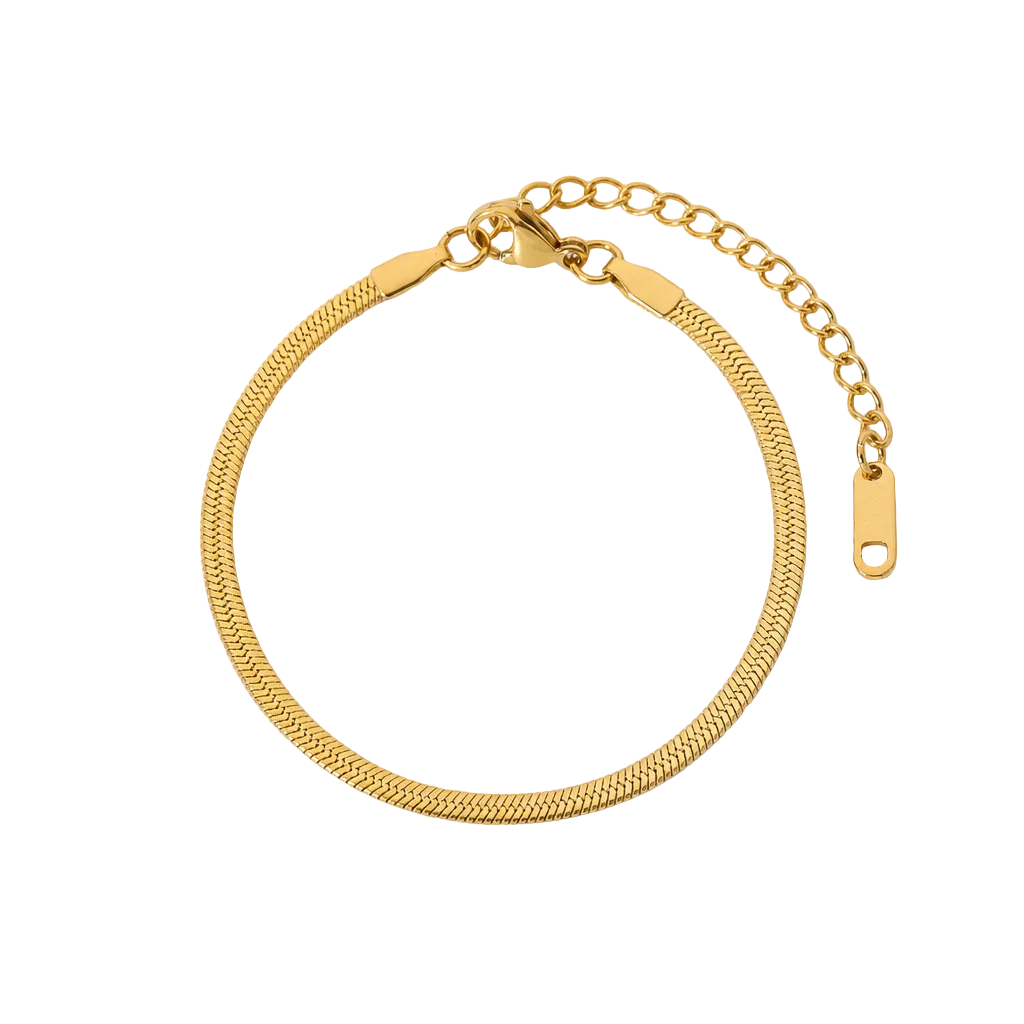 chain link armband gold edelstahl wasserfest verstellbar