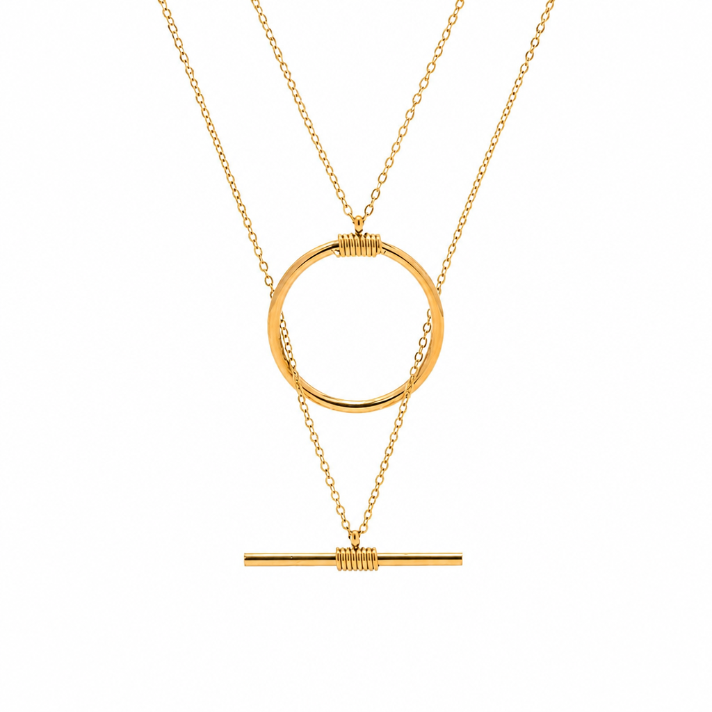 Duo Circle Necklace