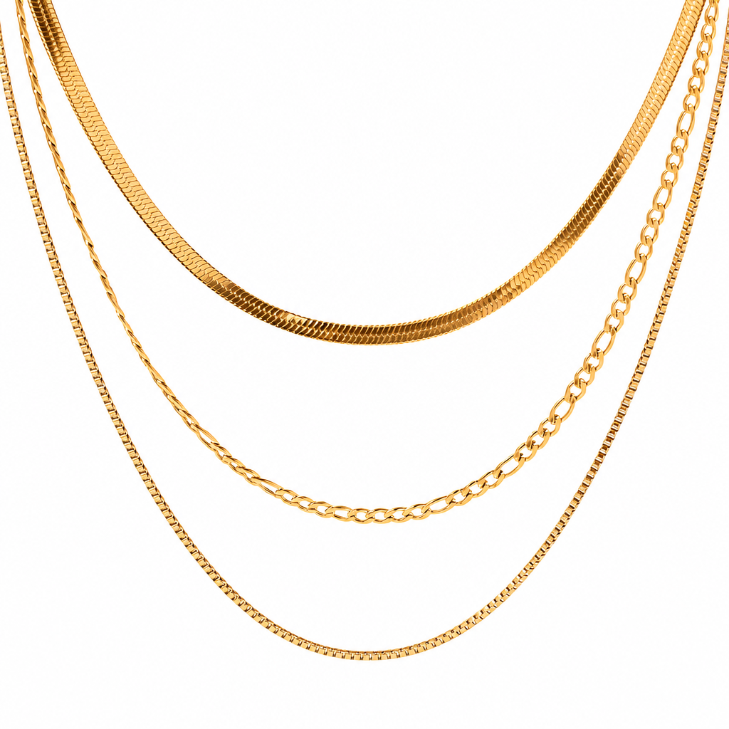 Triple Mixed Necklace