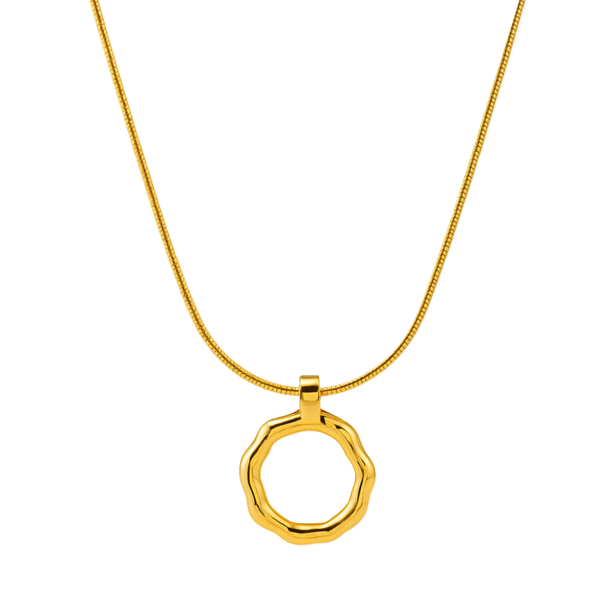 modern twist kette gold edelstahl halskette