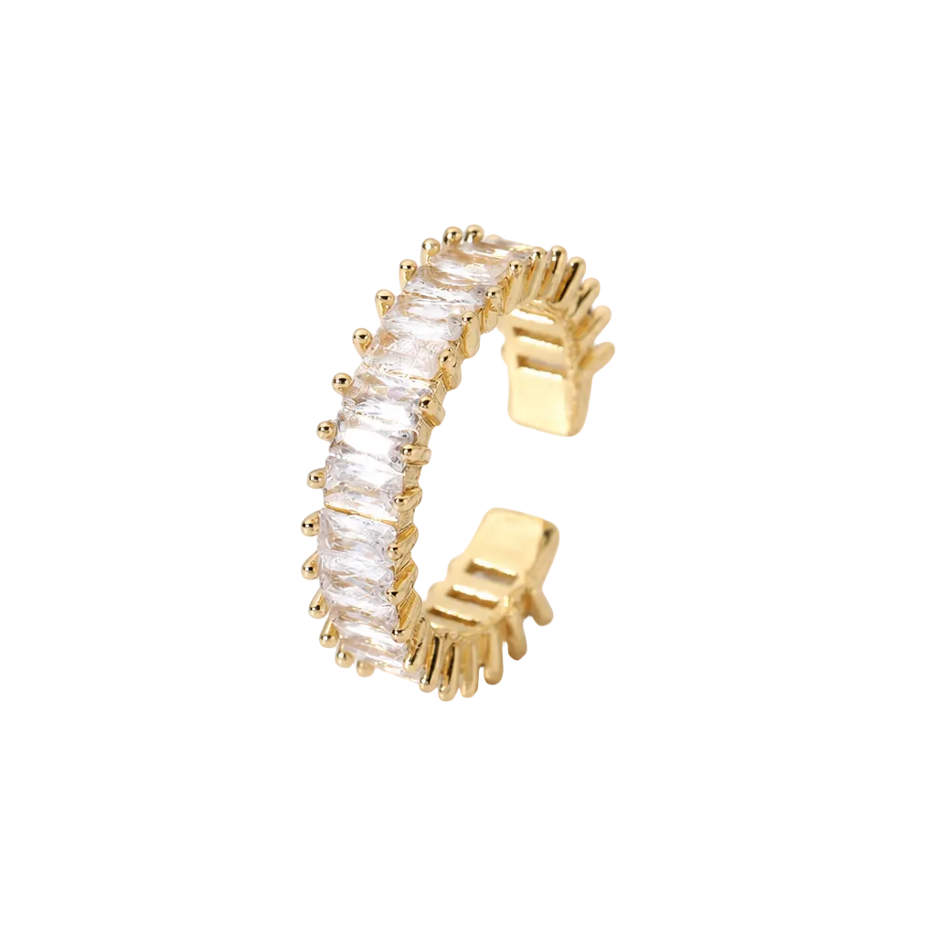 sparkle elegance ring zirkonia steine gold edelstahl glänzend