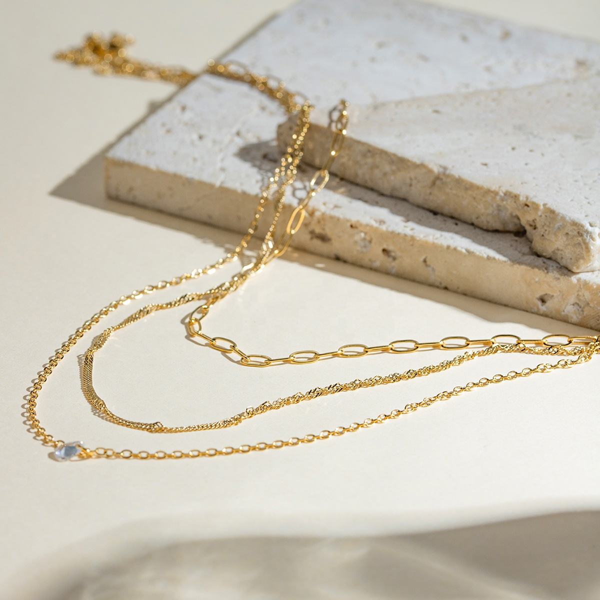 layered glow kette layering-design verstellbar