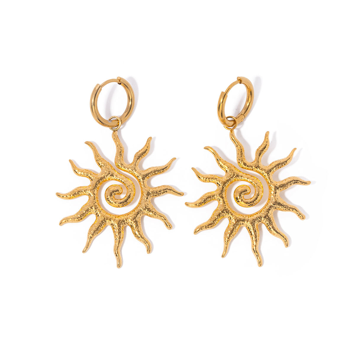 schmuckset gold ohrringe anhänger layering