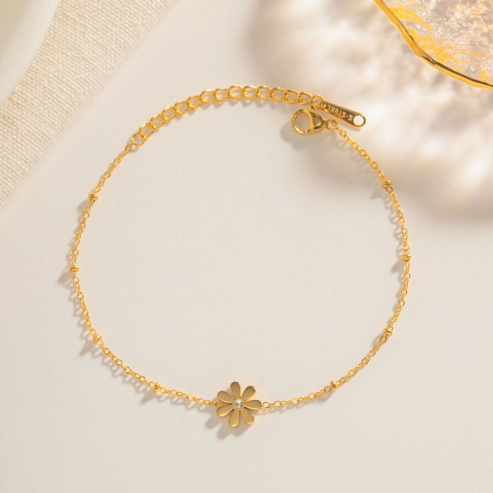 clover armband 18k vergoldet wasserfest everyday schmuck