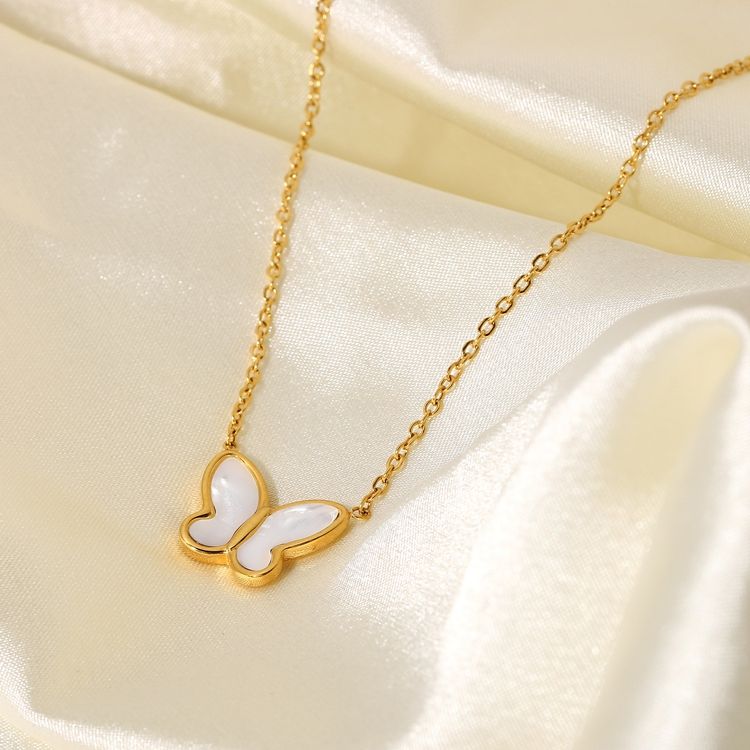 lumi butterfly kette gold hypoallergen modern