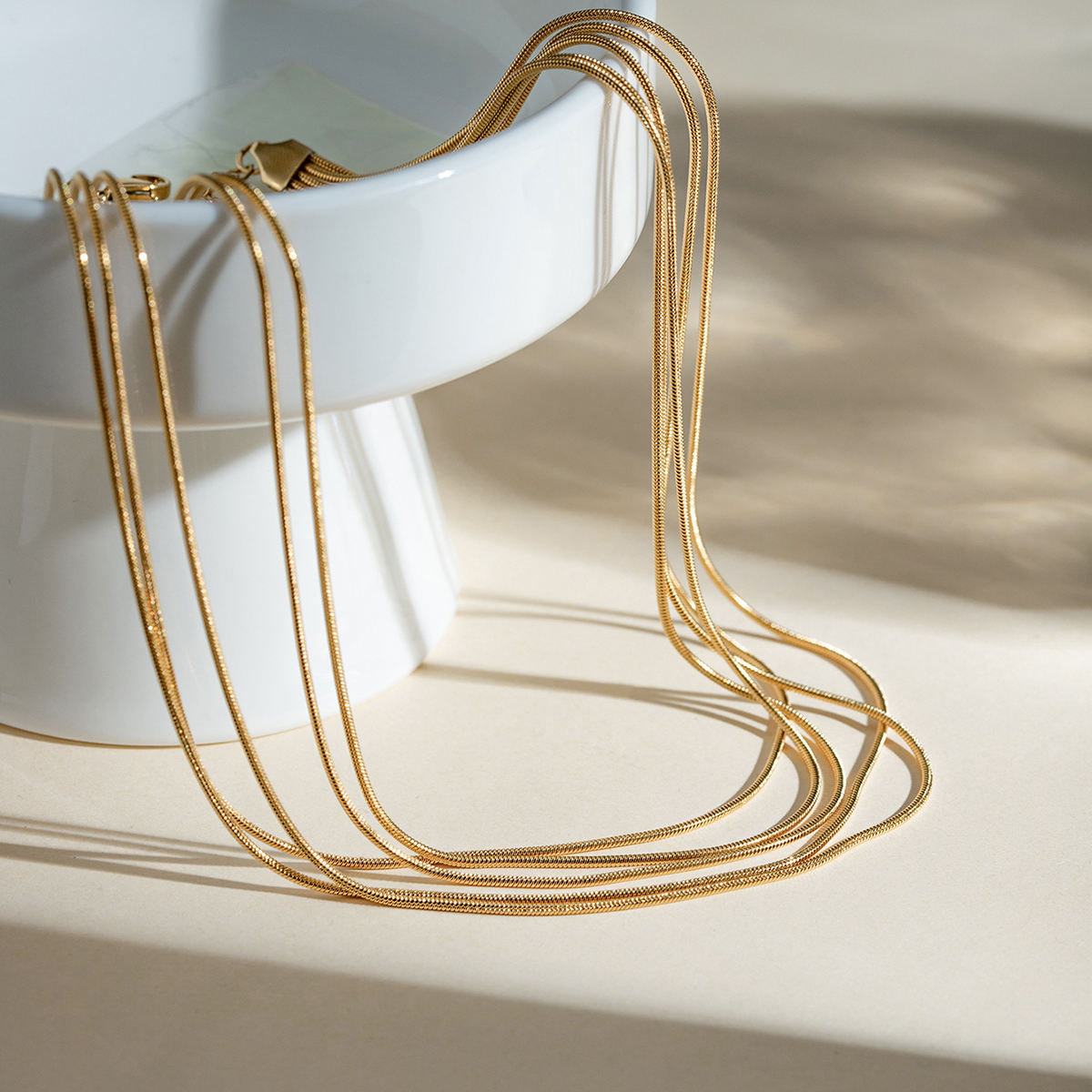 golden flow kette verstellbar layering style