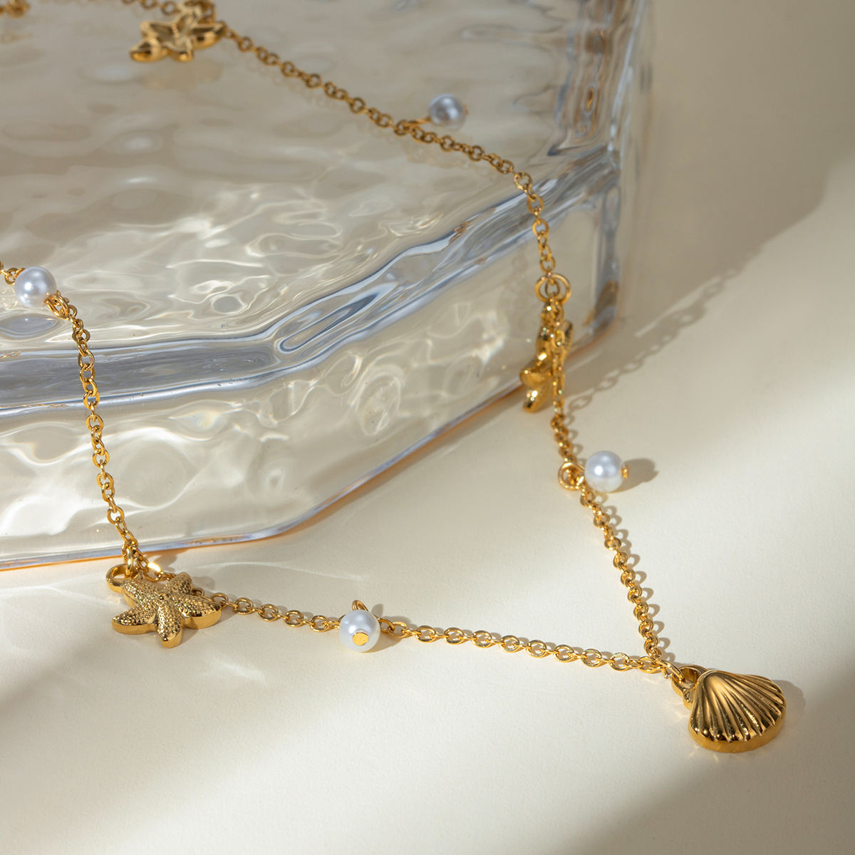coastal glow necklace beach vibes ocean style